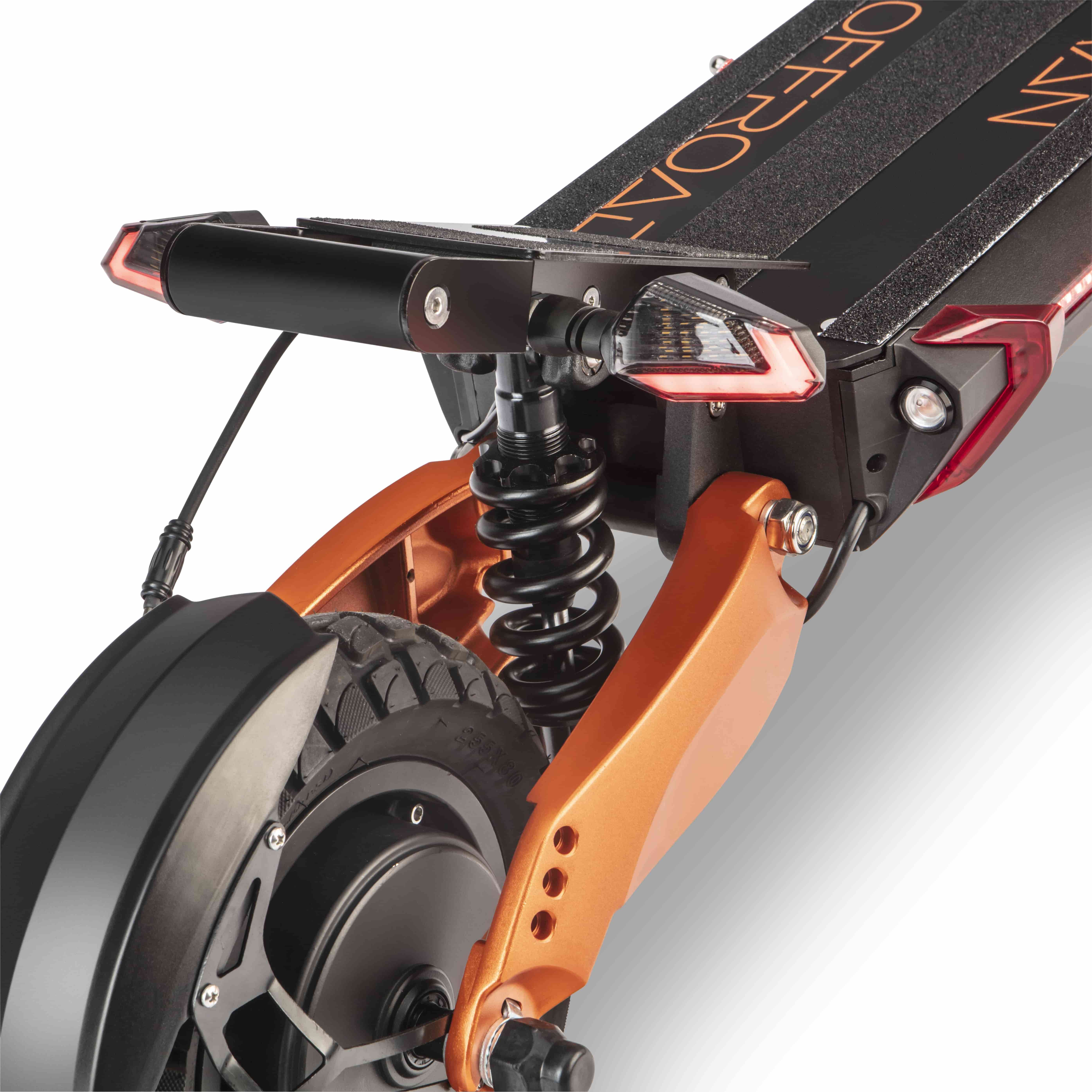 E-Scooter ohne Straßenzulassung :: Driveman E-Scooter Offroad schwarz  orange 2 x 1000 Watt, 52V-23,8 Ah, 10 Zoll